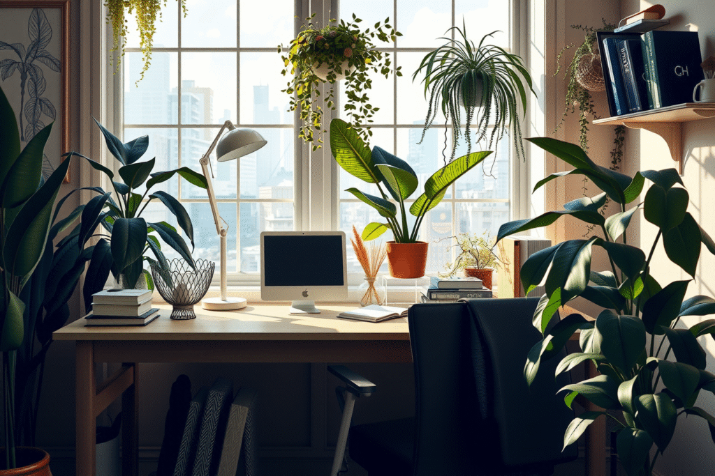 Biophilic Home Office Design: 7 Science-Backed Ways to Boost Focus & Joy (Without Renovating)
